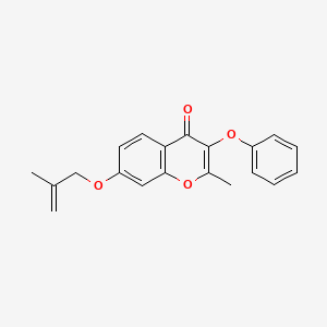 molecular formula C20H18O4 B5777074 2-methyl-7-[(2-methyl-2-propen-1-yl)oxy]-3-phenoxy-4H-chromen-4-one 