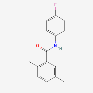 molecular formula C15H14FNO B5777084 N-(4-fluorophenyl)-2,5-dimethylbenzamide 