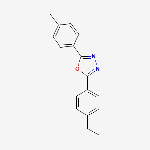 molecular formula C17H16N2O B5777094 2-(4-ethylphenyl)-5-(4-methylphenyl)-1,3,4-oxadiazole 