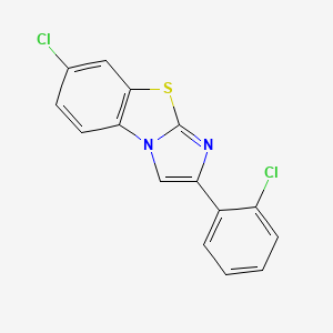 molecular formula C15H8Cl2N2S B5777155 7-chloro-2-(2-chlorophenyl)imidazo[2,1-b][1,3]benzothiazole 