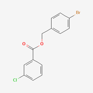 molecular formula C14H10BrClO2 B5777181 4-bromobenzyl 3-chlorobenzoate 