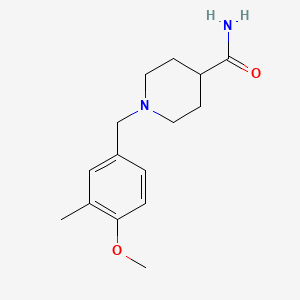 molecular formula C15H22N2O2 B5777206 1-(4-methoxy-3-methylbenzyl)-4-piperidinecarboxamide 