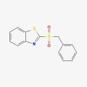 molecular formula C14H11NO2S2 B5777211 2-(benzylsulfonyl)-1,3-benzothiazole CAS No. 67219-33-4