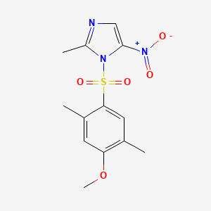 molecular formula C13H15N3O5S B5777259 1-[(4-methoxy-2,5-dimethylphenyl)sulfonyl]-2-methyl-5-nitro-1H-imidazole 