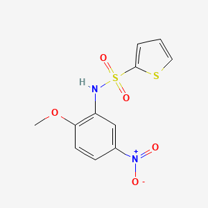molecular formula C11H10N2O5S2 B5777262 N-(2-methoxy-5-nitrophenyl)-2-thiophenesulfonamide 