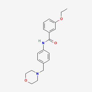 molecular formula C20H24N2O3 B5777278 3-ethoxy-N-[4-(4-morpholinylmethyl)phenyl]benzamide 