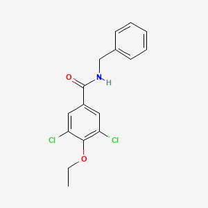 molecular formula C16H15Cl2NO2 B5777284 N-benzyl-3,5-dichloro-4-ethoxybenzamide 
