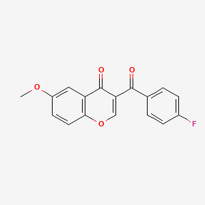 molecular formula C17H11FO4 B5777306 3-(4-fluorobenzoyl)-6-methoxy-4H-chromen-4-one 
