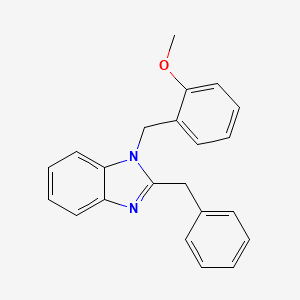 molecular formula C22H20N2O B5777359 2-benzyl-1-(2-methoxybenzyl)-1H-benzimidazole 