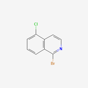 molecular formula C9H5BrClN B577739 1-溴-5-氯异喹啉 CAS No. 1207448-41-6