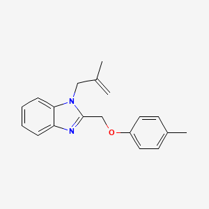 molecular formula C19H20N2O B5777395 2-[(4-methylphenoxy)methyl]-1-(2-methyl-2-propen-1-yl)-1H-benzimidazole 
