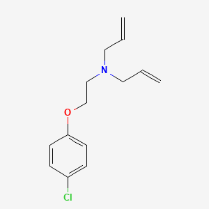 molecular formula C14H18ClNO B5777396 N-allyl-N-[2-(4-chlorophenoxy)ethyl]-2-propen-1-amine 