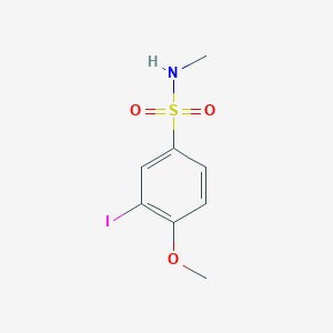 molecular formula C8H10INO3S B5777405 3-iodo-4-methoxy-N-methylbenzenesulfonamide 