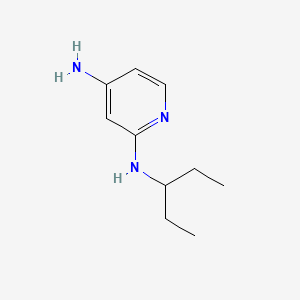 molecular formula C10H17N3 B577747 N2-(pentan-3-yl)pyridine-2,4-diamine CAS No. 1250612-17-9
