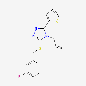 molecular formula C16H14FN3S2 B5777481 4-allyl-3-[(3-fluorobenzyl)thio]-5-(2-thienyl)-4H-1,2,4-triazole CAS No. 618879-81-5