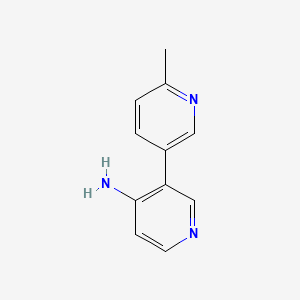 molecular formula C11H11N3 B577750 6'-Methyl-[3,3'-bipyridin]-4-amine CAS No. 1342485-36-2