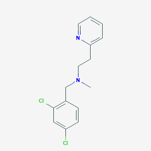 molecular formula C15H16Cl2N2 B5777509 (2,4-dichlorobenzyl)methyl[2-(2-pyridinyl)ethyl]amine 