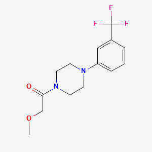 molecular formula C14H17F3N2O2 B5777518 1-(methoxyacetyl)-4-[3-(trifluoromethyl)phenyl]piperazine 