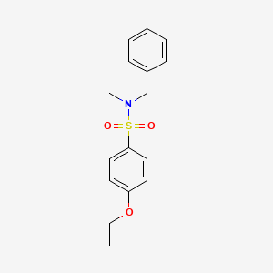 molecular formula C16H19NO3S B5777537 N-benzyl-4-ethoxy-N-methylbenzenesulfonamide 