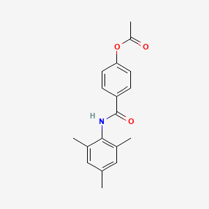 molecular formula C18H19NO3 B5777576 4-[(mesitylamino)carbonyl]phenyl acetate 