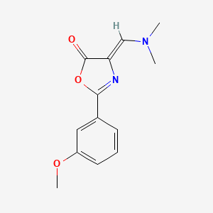 molecular formula C13H14N2O3 B5777581 4-[(dimethylamino)methylene]-2-(3-methoxyphenyl)-1,3-oxazol-5(4H)-one 