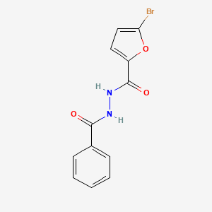 molecular formula C12H9BrN2O3 B5777622 N'-benzoyl-5-bromo-2-furohydrazide 