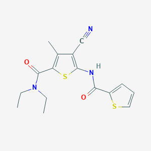 4-cyano-N,N-diethyl-3-methyl-5-[(2-thienylcarbonyl)amino]-2-thiophenecarboxamide