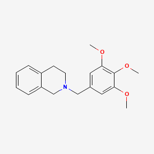 molecular formula C19H23NO3 B5777633 2-(3,4,5-trimethoxybenzyl)-1,2,3,4-tetrahydroisoquinoline 