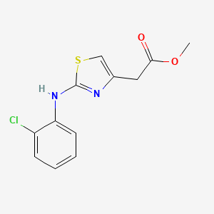 molecular formula C12H11ClN2O2S B5777641 methyl {2-[(2-chlorophenyl)amino]-1,3-thiazol-4-yl}acetate 