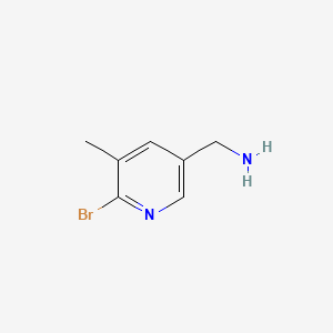 molecular formula C7H9BrN2 B577765 (6-溴-5-甲基吡啶-3-基)甲胺 CAS No. 1355231-24-1