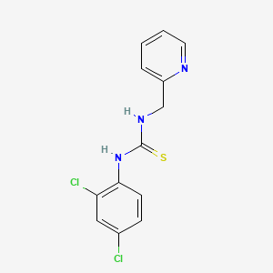 molecular formula C13H11Cl2N3S B5777655 N-(2,4-dichlorophenyl)-N'-(2-pyridinylmethyl)thiourea 