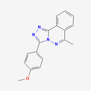molecular formula C17H14N4O B5777667 3-(4-methoxyphenyl)-6-methyl[1,2,4]triazolo[3,4-a]phthalazine 