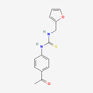 molecular formula C14H14N2O2S B5777725 N-(4-acetylphenyl)-N'-(2-furylmethyl)thiourea 