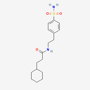 N-{2-[4-(aminosulfonyl)phenyl]ethyl}-3-cyclohexylpropanamide