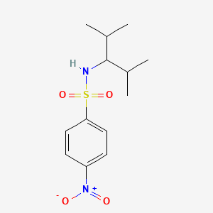 molecular formula C13H20N2O4S B5777778 N-(1-isopropyl-2-methylpropyl)-4-nitrobenzenesulfonamide 