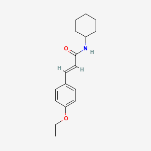 molecular formula C17H23NO2 B5777816 N-cyclohexyl-3-(4-ethoxyphenyl)acrylamide 
