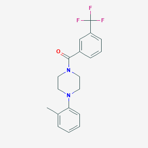 molecular formula C19H19F3N2O B5777850 1-(2-methylphenyl)-4-[3-(trifluoromethyl)benzoyl]piperazine 