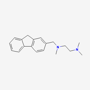 molecular formula C19H24N2 B5777885 N-(9H-fluoren-2-ylmethyl)-N,N',N'-trimethyl-1,2-ethanediamine 