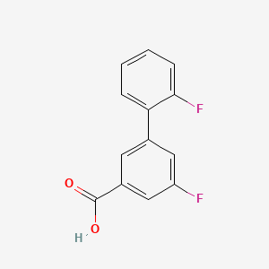 molecular formula C13H8F2O2 B577792 3-(2-Fluorophenyl)-5-fluorobenzoic acid CAS No. 1214386-75-0