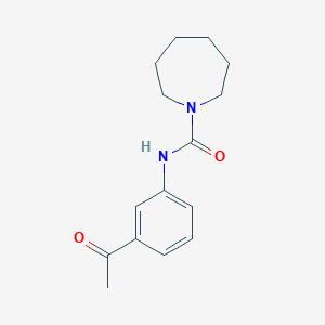 molecular formula C15H20N2O2 B5777943 N-(3-acetylphenyl)-1-azepanecarboxamide 