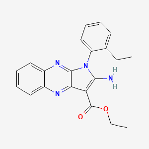 ethyl 2-amino-1-(2-ethylphenyl)-1H-pyrrolo[2,3-b]quinoxaline-3-carboxylate