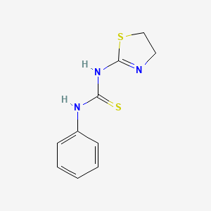 molecular formula C10H11N3S2 B5777969 N-(4,5-dihydro-1,3-thiazol-2-yl)-N'-phenylthiourea 