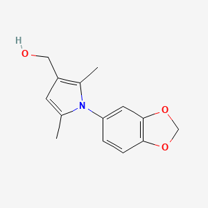 molecular formula C14H15NO3 B5777989 [1-(1,3-benzodioxol-5-yl)-2,5-dimethyl-1H-pyrrol-3-yl]methanol 