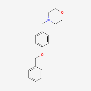molecular formula C18H21NO2 B5778005 4-[4-(benzyloxy)benzyl]morpholine 