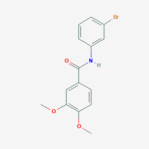 molecular formula C15H14BrNO3 B5778010 N-(3-bromophenyl)-3,4-dimethoxybenzamide 