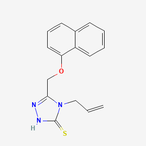 molecular formula C16H15N3OS B5778033 4-allyl-5-[(1-naphthyloxy)methyl]-4H-1,2,4-triazole-3-thiol 