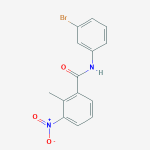molecular formula C14H11BrN2O3 B5778069 N-(3-bromophenyl)-2-methyl-3-nitrobenzamide 