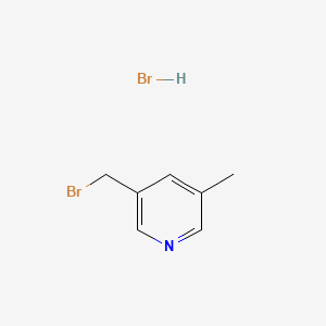 molecular formula C7H9Br2N B577808 3-(溴甲基)-5-甲基吡啶盐酸盐 CAS No. 1235342-53-6