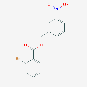 molecular formula C14H10BrNO4 B5778082 3-nitrobenzyl 2-bromobenzoate 