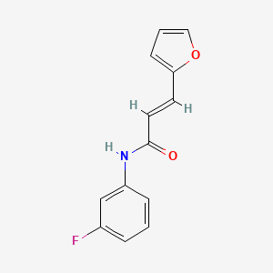 molecular formula C13H10FNO2 B5778097 N-(3-fluorophenyl)-3-(2-furyl)acrylamide 